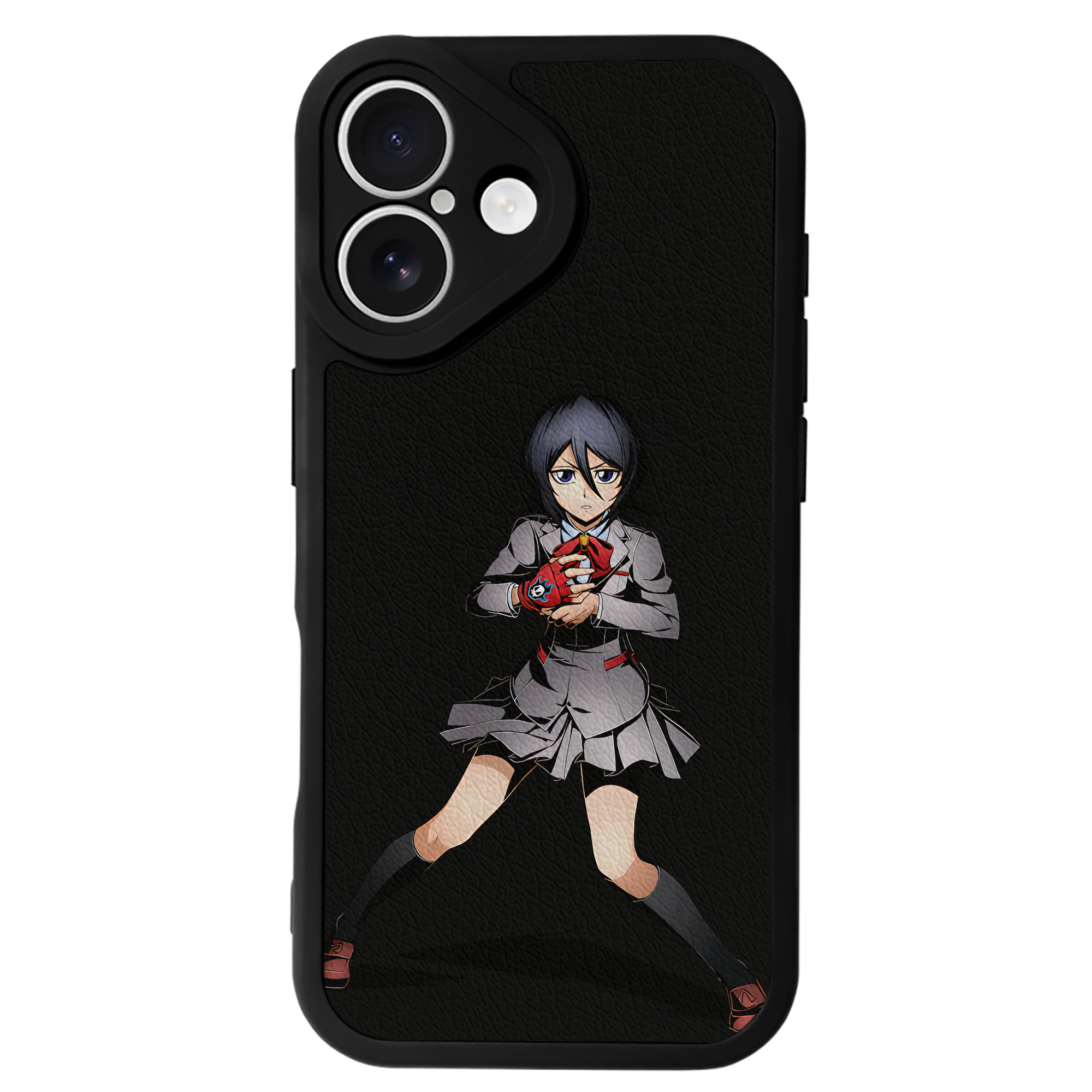 （画像用） ブリーチ 朽木ルキア BLEACH Kuchiki Rukia 【iPhone 16シリーズ対応】シリコンスマホケース（レザー調） 材質：シリコン
